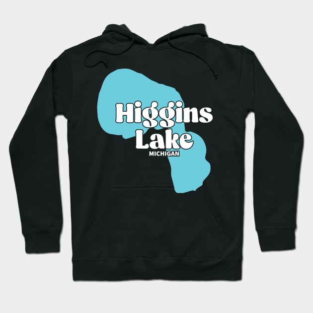 higgins Lake Michigan Hoodie by Be Cute 